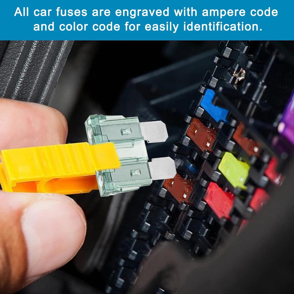 Heschen Standard Fuse ATC-1 Auto Assortment Car Truck 1A, Green, Pack of 25