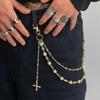 Sophisticated Long Pearls Waist Chain Handmade Pearls Belt Elegant Pants Chain Women Accessory Perfect for Sweater Dress