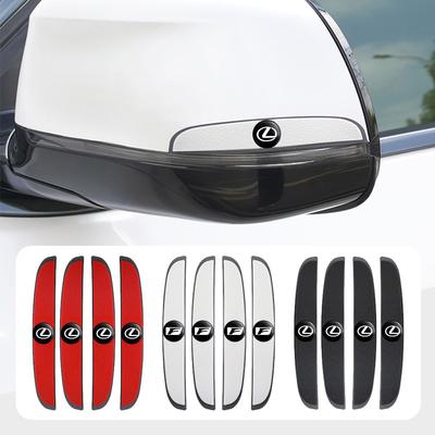 4Pcs Car Door Bumper Strip Anti Collision Rubber Stickers For F-SPORT ES RX NX LS UX LM LX GX LC RZ IS CT GS RC HS SC TX