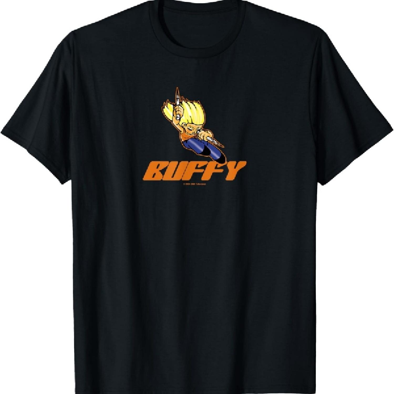 

Buffy The Vampire Slayer Cartoon Buffy Ready For Action T-Shirt S
