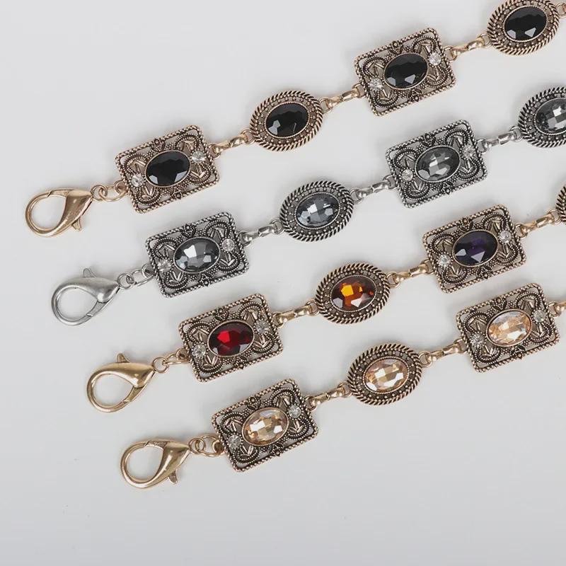 Women's Rhinestone Retro Carved Waist Chain: Versatile, Fashionable Skirt Accessory