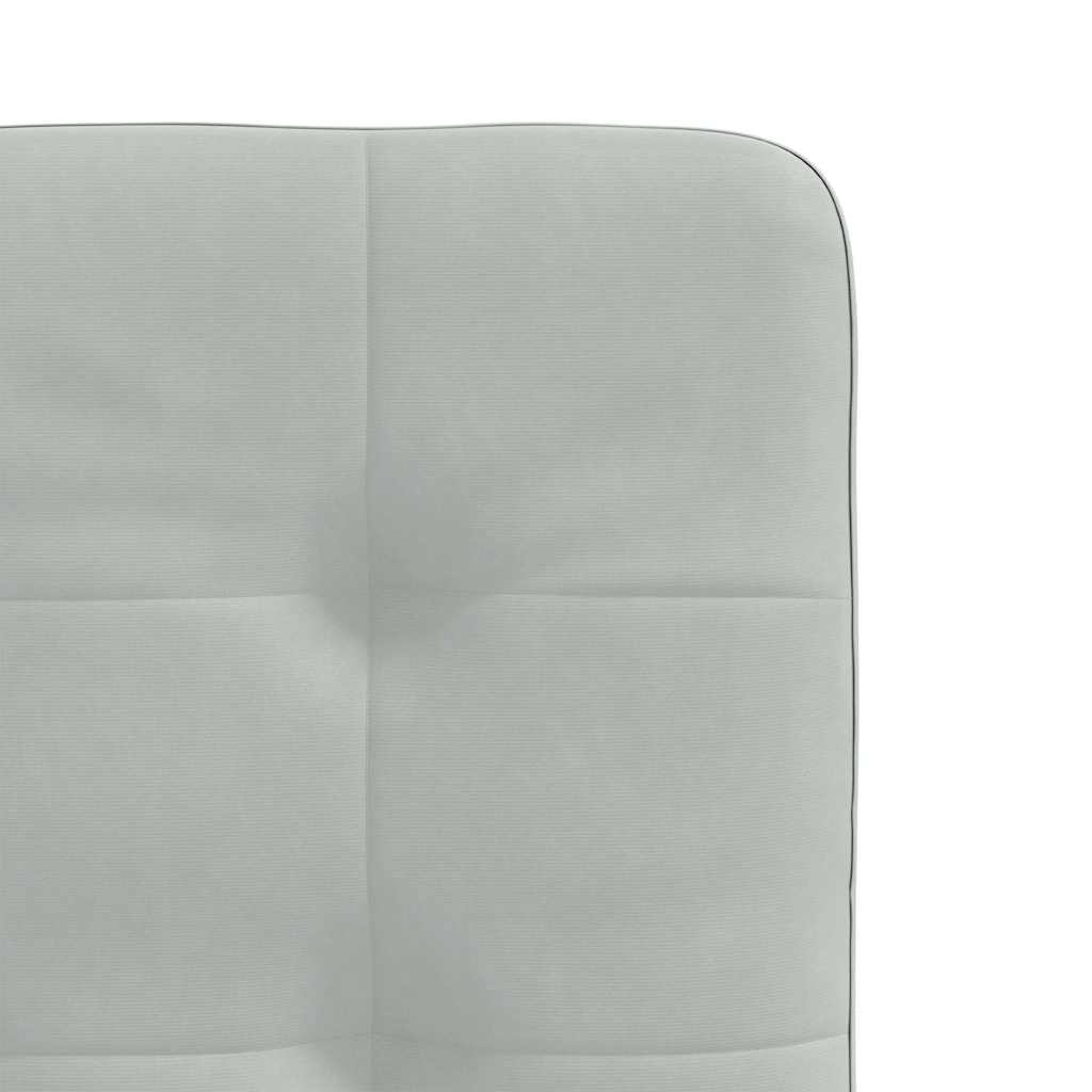 Dining Room Chairs 6 Pcs Light Grey Velvet