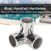 3 Way Corner Tee Joint 316 Stainless Steel Mirror Polished Yacht Hand Rail Elbow Pipe Fittings
