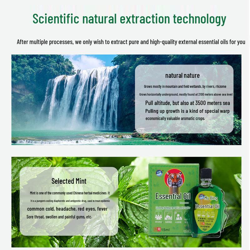 Tiger Balm Large Cooling Oil: Mosquito Bite Relief & Antibacterial Itch Soother