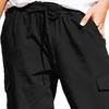 Elastický pas Stahovací šňůrka Rovné Cargo Kalhoty Vysoký pas Více kapes Dámské Kalhoty Streetwear
