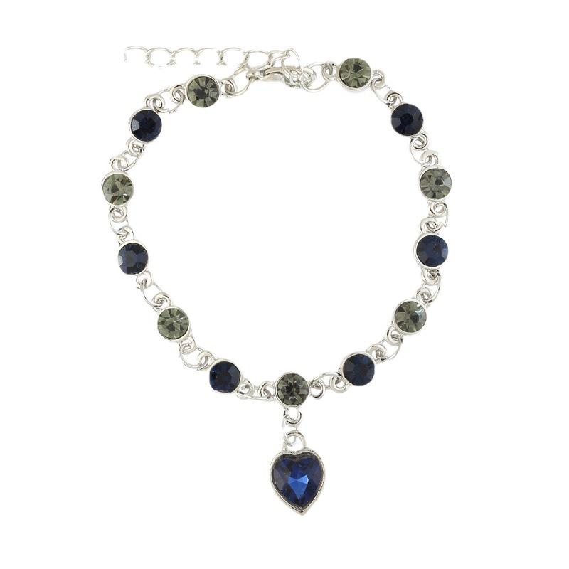 Fashion Women s Bracelet Ocean Heart Bracelet Jewelry 17CM