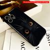 2DFlat Black Cat Eyes Glowing in Dark All inclusive film hard phone case, compatible with iPhone 18 Pro Max 17 16 15 14 13 12 11