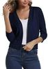 Versatile Women's Knit Cardigan Sweater - Simple, Short Jacket for Spring and Autumn