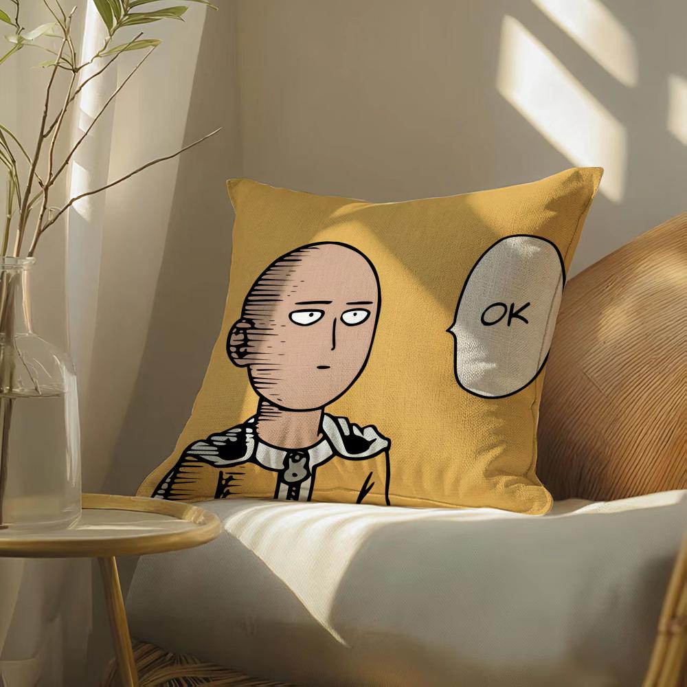 One-Punchman Pillow Case Pillowcase, Double-Sided Printed, Sofa Cushion, Bedroom Headboard