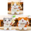 Lucky Cat Plush Toy With Pp Cotton Filling For Desk Decor And Gift For All Ages