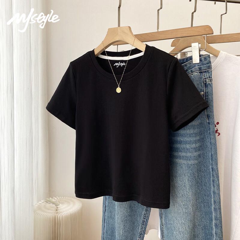MJ STYLE Women s Cropped Cotton T-Shirt XL