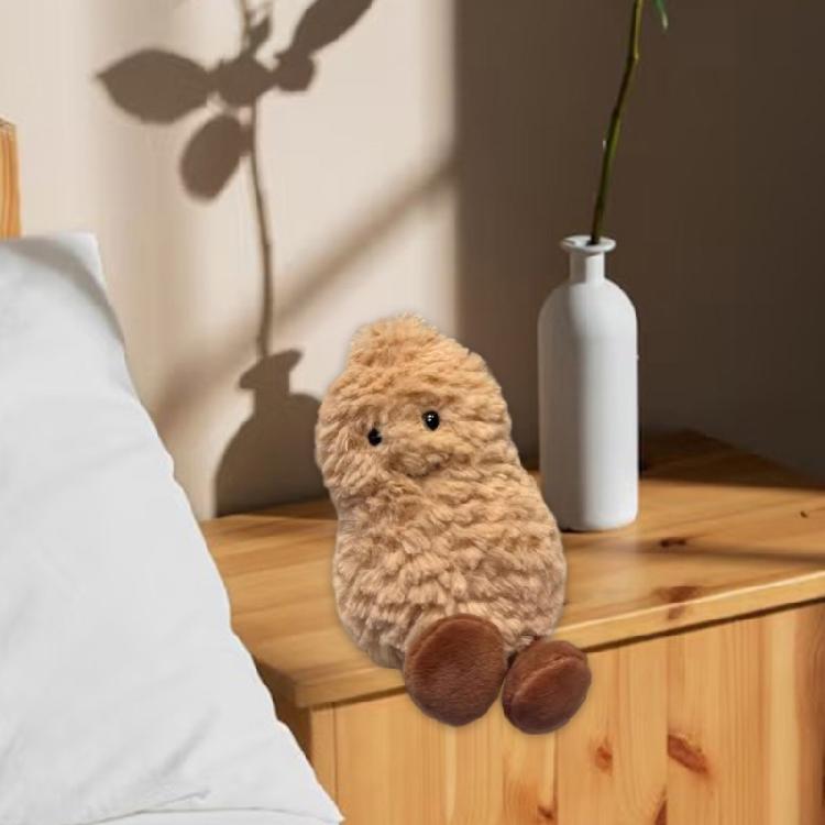 Erdnuss Plüschtier 5,9 Zoll Weich und Kuschelig Lächelt Erdnuss für jedes Alter