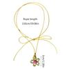 Elegant Floral Collar Necklace Unique Colorful Hollow Flower Clavicle Chain Wax Rope Acrylic Flower Choker Summer Beach