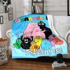 Customiz Name Personality Barbapapa (2) Blanket Soft &Warm Sofa Office Bed Travel Lunch Break Blanket, Gift Suitable for All Seasons