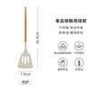 Non-stick pan silicone spatula special cooking spatula high temperature resistant solid wood handle frying spatula soup spoon kitchen cooking set