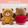 Teddy Bear Cartoon Hoodie Sweater Dress Up Plush Toy Doll Children Holiday Gift