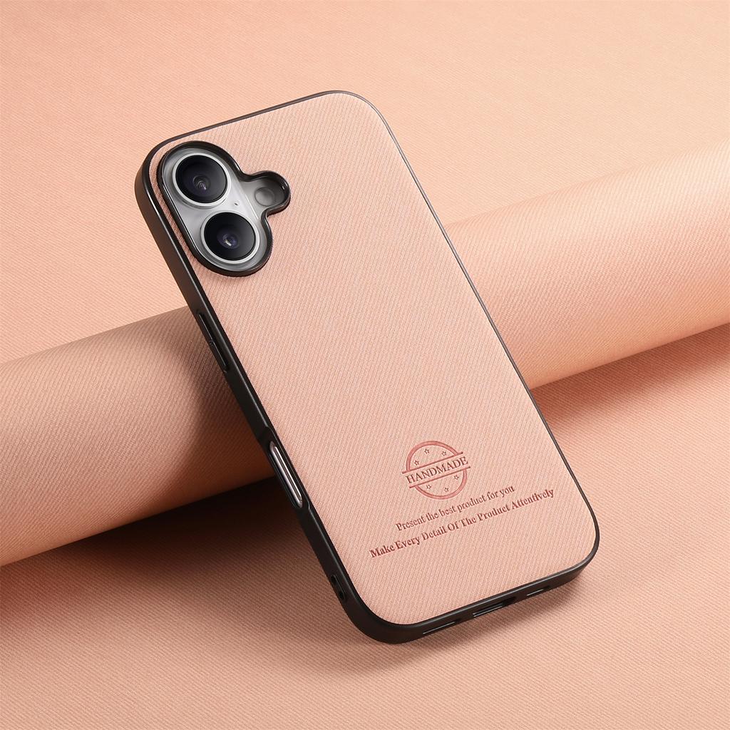 Applicable To IPhone16 Pro Mobile Phone Case All-inclusive Oblique Cloth Pattern Anti-drop Simple Apple 15 Pro Max Protective Case