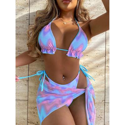 Sieviešu bikini Seksīgs peldkostīms ar augstu vidukli Pludmales peldkostīmi Sieviešu vasaras peldkostīms