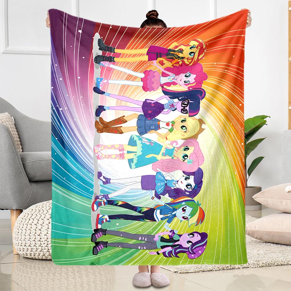 1pc Little Pony Friendship blanket Soft and Warm for Sofa Office Camping Travel Livingroom Great Gift for Friends and Family Comfortable
