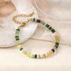 2025 Bohemian Style Colorful Dopamine Beaded Bracelet: Gold-Plated Handmade Jewelry for Women