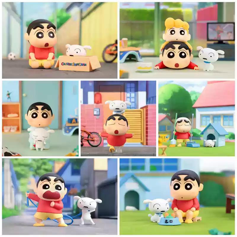 Official Crayon Shinchan Shiro S Daily Life Series Cute Anime Figure Trendy Children S Gift Customizable Toy