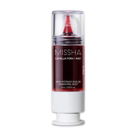 MISSHA Camellia PDRN + NAD High Potency Acid 25 Renew Peel Shot 15ml (3 Options) #15ml x 1pcs