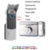 Tuya Wifi Fingerprint Lock Waterproof Intercom Face Recognition Code RFID Card Anti-theft Intelligent Door Lock with Doorbell