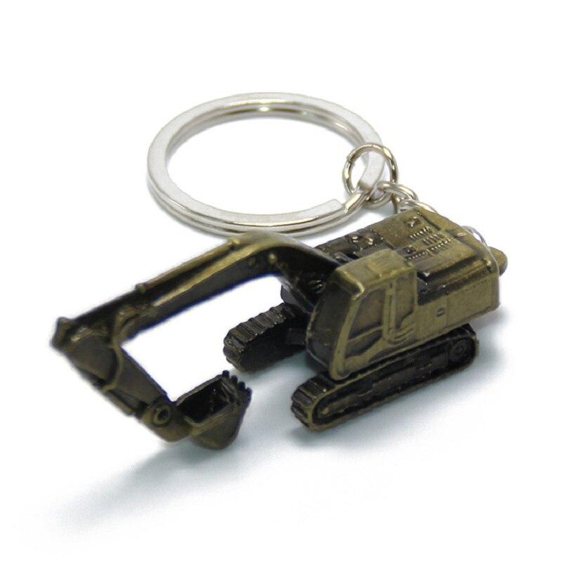 

Keychain Creative Mini 3D Excavator Keyring Key Accessories зелений