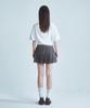 FOUR YOUNG Slit Pleats Skirt Check