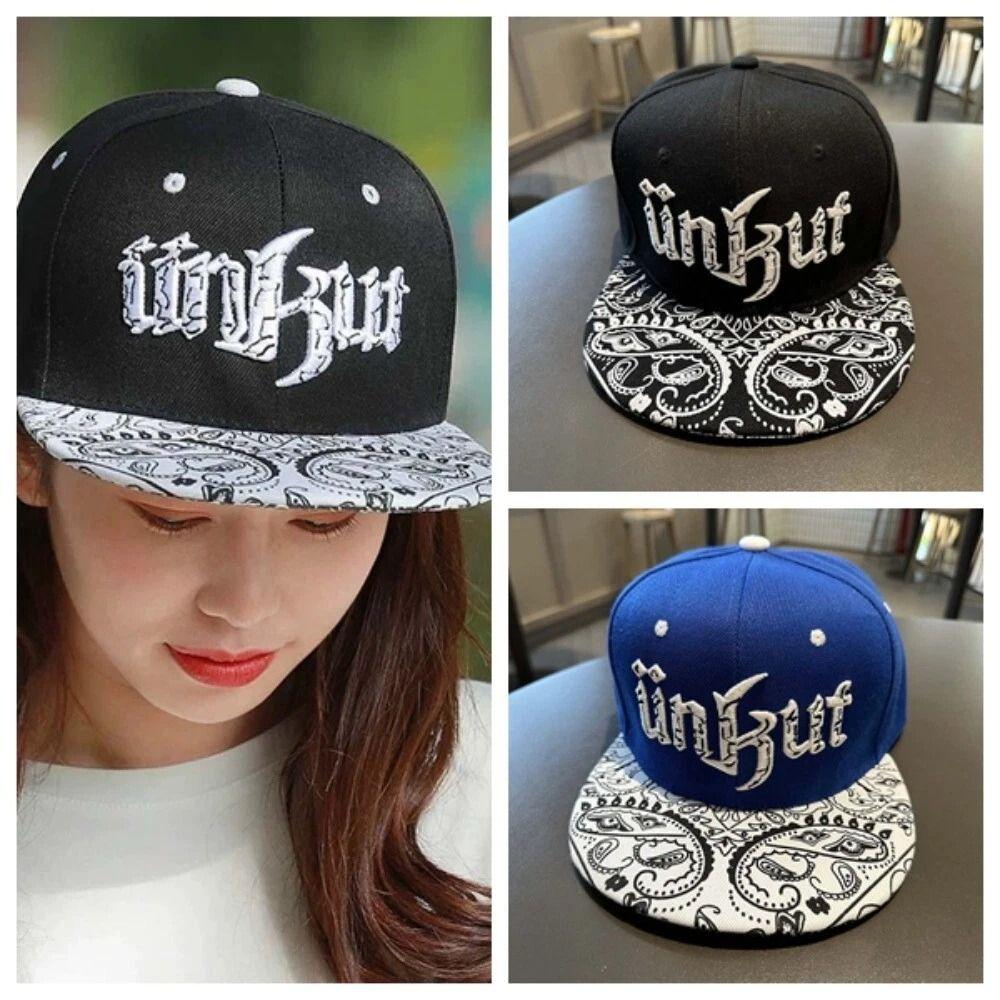 

Embroidery Letters Baseball Cap Hip Hop Sun Hat Fashion Peaked Cap Outdoor Black White