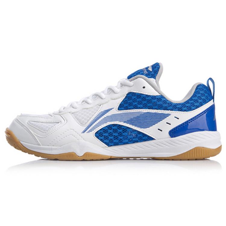 New LINING Men's Table Tennis Training Shoes   White/Blue APTP001-1