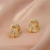 Women's S925 Silver Zircon Stud Earrings - Elegant & Versatile Design for a Luxurious Everyday Look