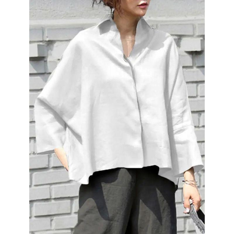 Women's Long Sleeve Loose Fitting Shirt Women Long Sleeves Loose Shirt
