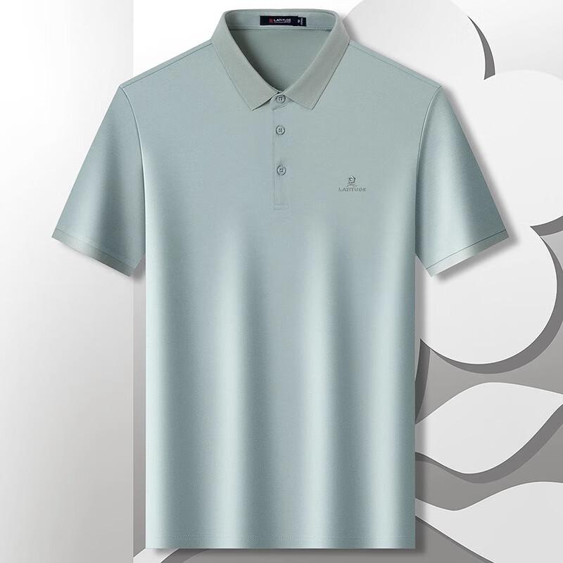 MONTAGUT Herren Leichte kühlende Polo-Shirt aus Seidenmischung