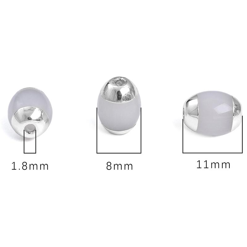 Crystal Glass Beads Bamboo Joint Loose Spacer Beads for DIY Necklace Bracelet Jewelry Making