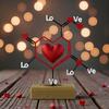 3D Printed Chemical Model Of Love, A Decorative Item For Indoor Tabletops, Perfect For Valentine's Day Decoration