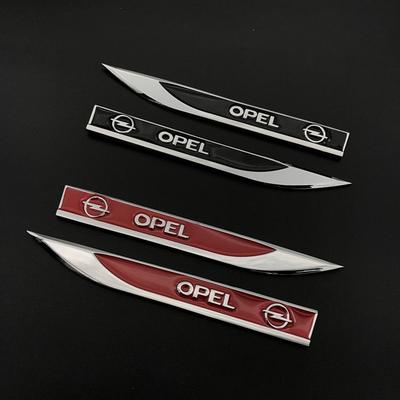 2Pcs Car Accessories Side Door Body Fender Metal Stickers For Astra H G J Insignia Mokka Zafira Corsa Vectra C D Antara