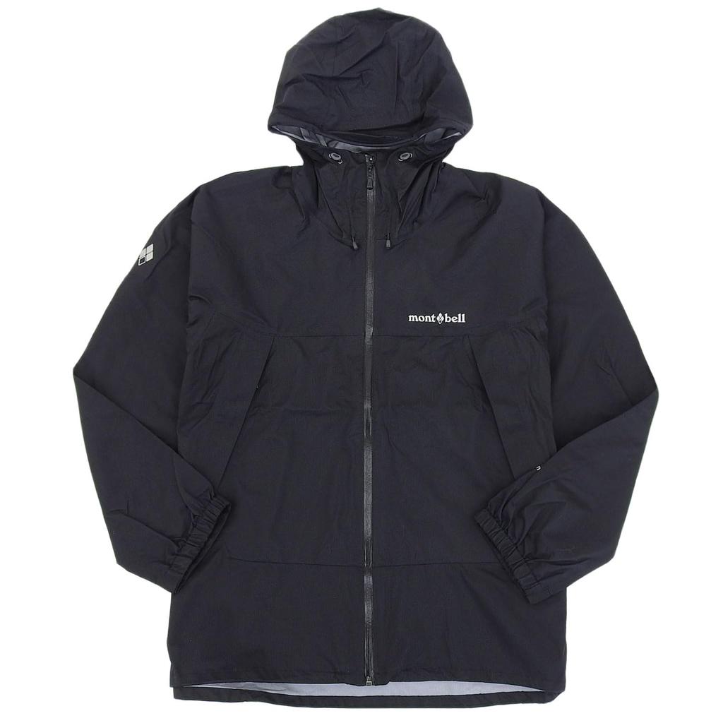 Montbell Thunder Pass Jacket Rainwear Raincoat Trekking Activity Drytech Rainy Season Protection Rain Gear 1128635 Men's (Black (BK) / M)