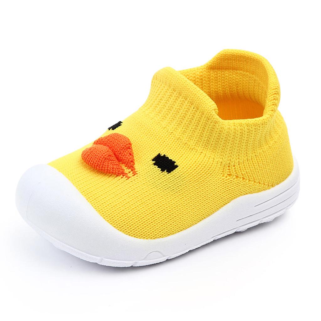 

Малыш Младенец Девочки Мальчики Мультяшная Сетка Мягкая Подошва Спортивная Обувь 17 жёлтый
