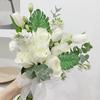 Artificial Monstera Leaves Faux Tropical Greenery Hawaiian Palm Monstera Leaf Fake Turtle Plant for Wedding Party Home Decor