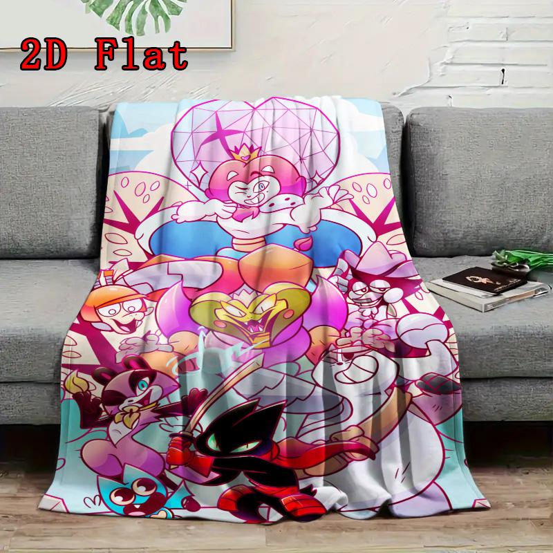 Cartoon Character Theme 2D Flat Pattern Flannel Blanket High Quality All Seasons Warmth and Comfort Perfect for Christmas Gifts.PMT0914393