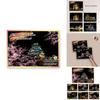 Colorful Night View Magic Scratch Art Painting Paper Kit Perfect For Young Artists And Gift Giving