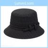 Summer Striped Fisherman Hat With Sun Protection And Foldable Design For Casual Outdoor Wear