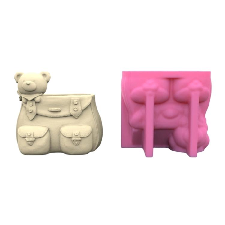 

Jewelry Storage Boxes Resin Mold DIY Bags Bear Flower Pot Pen Holder Mold Home 1