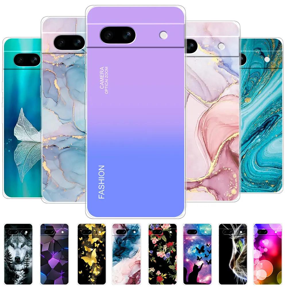 For Google Pixel 7A 6A Case For Google Pixel 8 Pro Clear Soft Silicone TPU Phone Case For Google Pixel 7 Pro /Pixel 6 Pro Coque