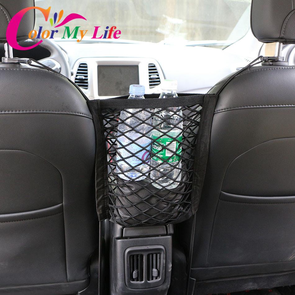 Color My Life Car Armrest Seats Storage Organizer Bag For CITROEN C2 C3 C4 C5 For Peugeot 106 206 207 407 307 308 408 2008