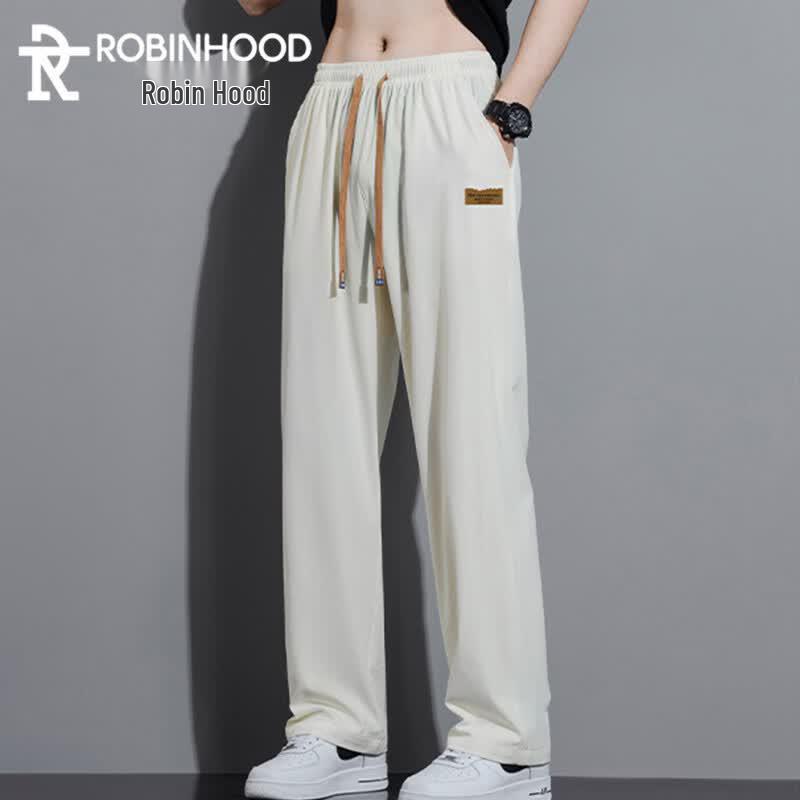 ROBINHOOD Men s Summer Breathable Straight-Fit Casual Trousers 3XL