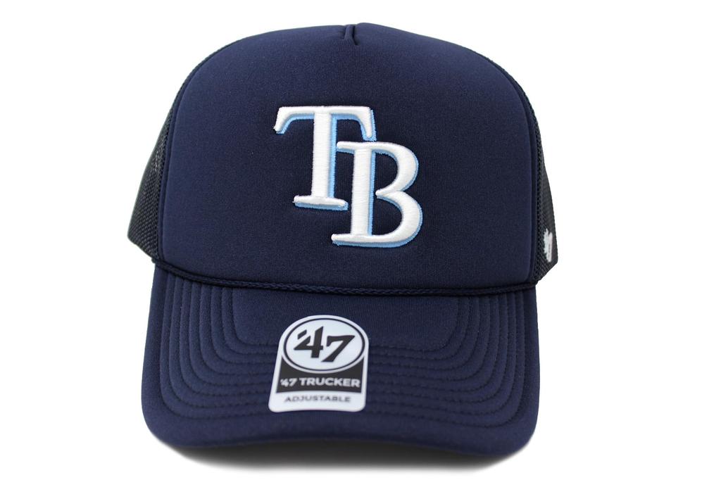 Seven Mesh Cap 47 FOAM FRONT TRUCKER MLB Tampa Bay Rays [Forty Brand]
