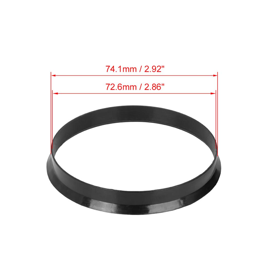 UXCELL 4pcs 67.1mm To 60.1mm 72.6mm To 57.1mm 66.6mm To 57.1mm Car Hub Centric Rings Wheel Bore Center Spacer Hub Rings