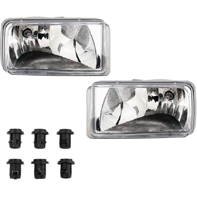 MAYASAF Smoked Lens Fog Light Pair Of Bumper Fog Lamp For CHEVY 2007-14 Silverado/Suburban/Avalanche/Tahoe, For GMC 2007-14 Sierra/Yukon, 2007-08